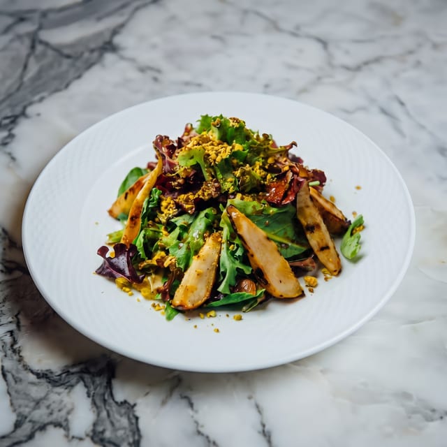 Pear & Pistachio Salad.