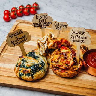 Sausage Pepperoni Pinwheel